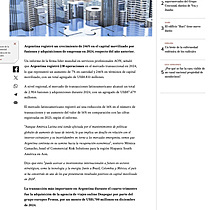 Creci 246% el capital movilizado por fusiones y adquisiciones
